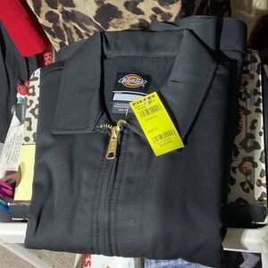 Dickies Classic Black Jacket with Gold Zipper